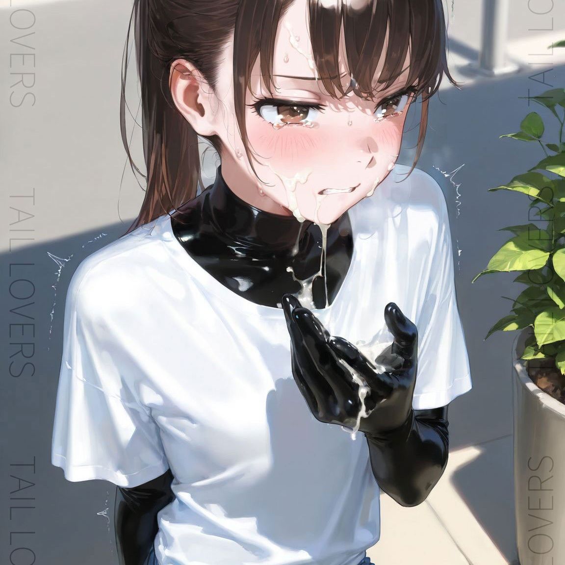 ラバースーツと仕込みローター｜Silent Vibrations in Shiny Skin【238枚＋24秒movie】 - サンプル画像 5