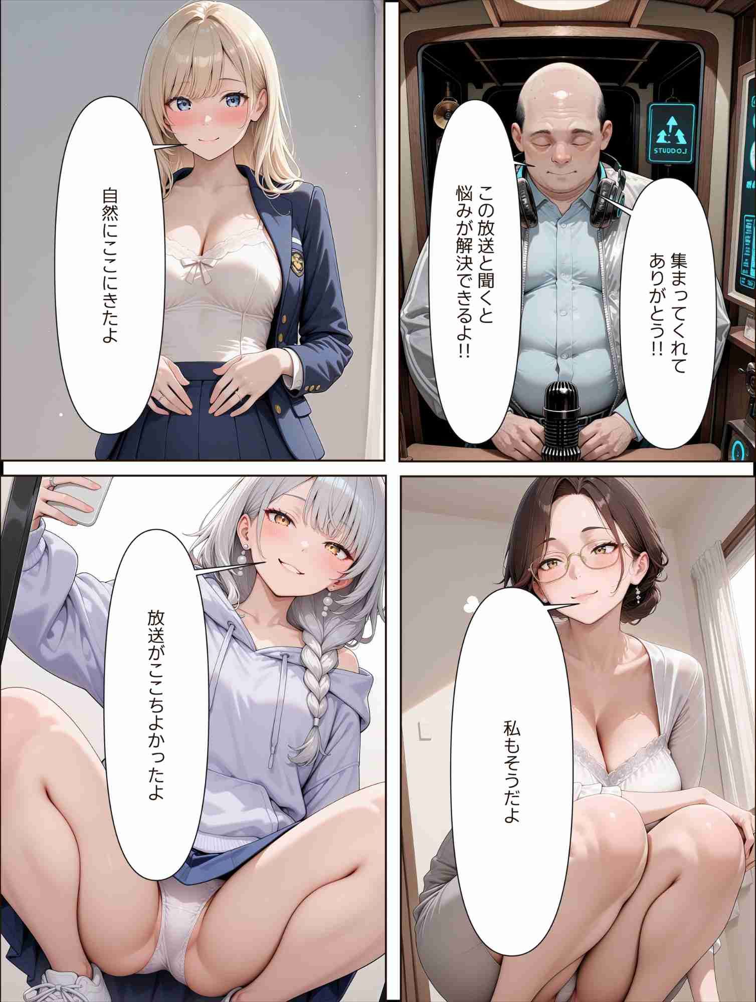 深夜ラジオ電波催○で孕ませ！不妊の悩みと背徳感、3人の人妻の運命は！ - サンプル画像 4