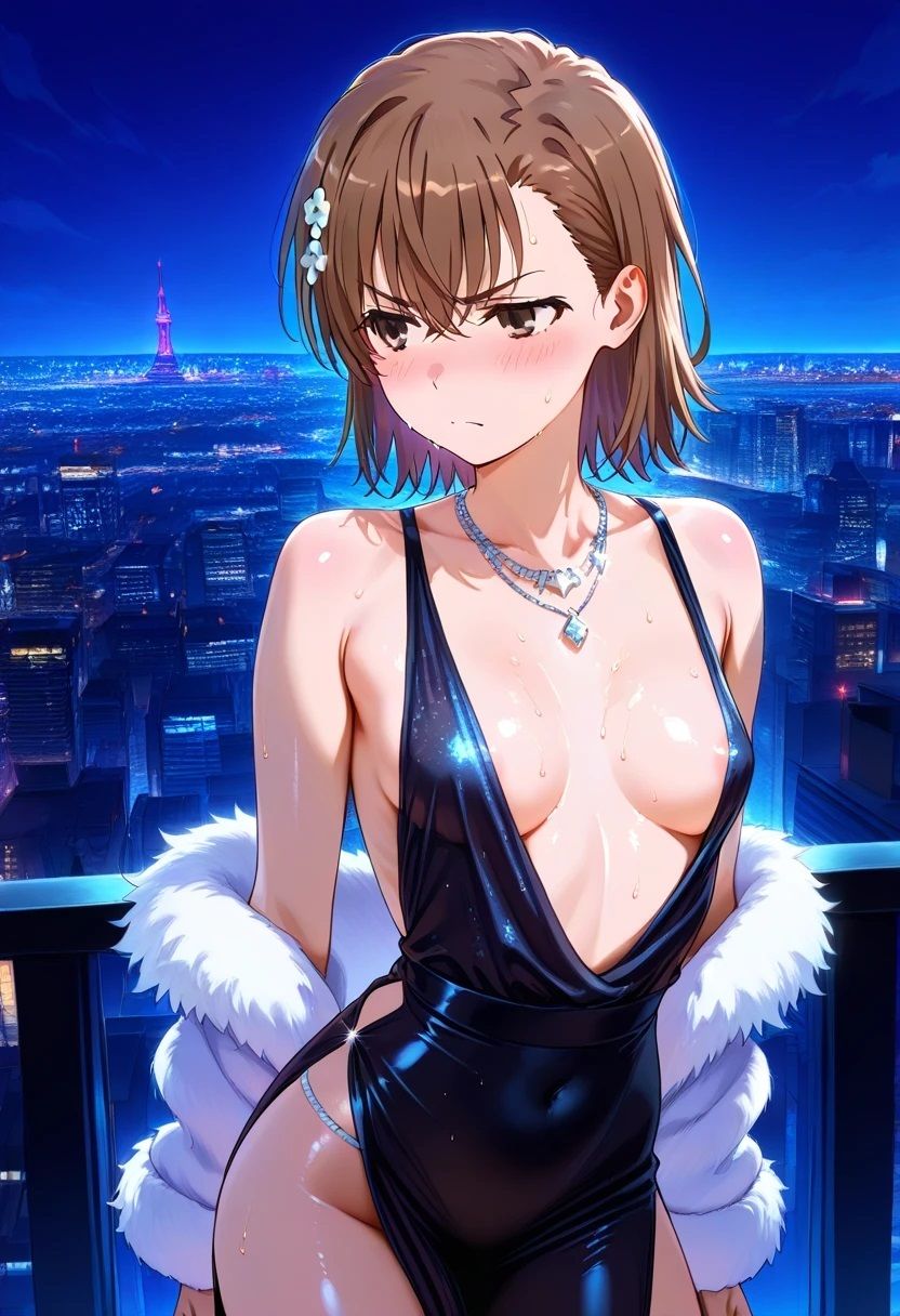 御坂〇琴  黒エレガントドレス - サンプル画像 2