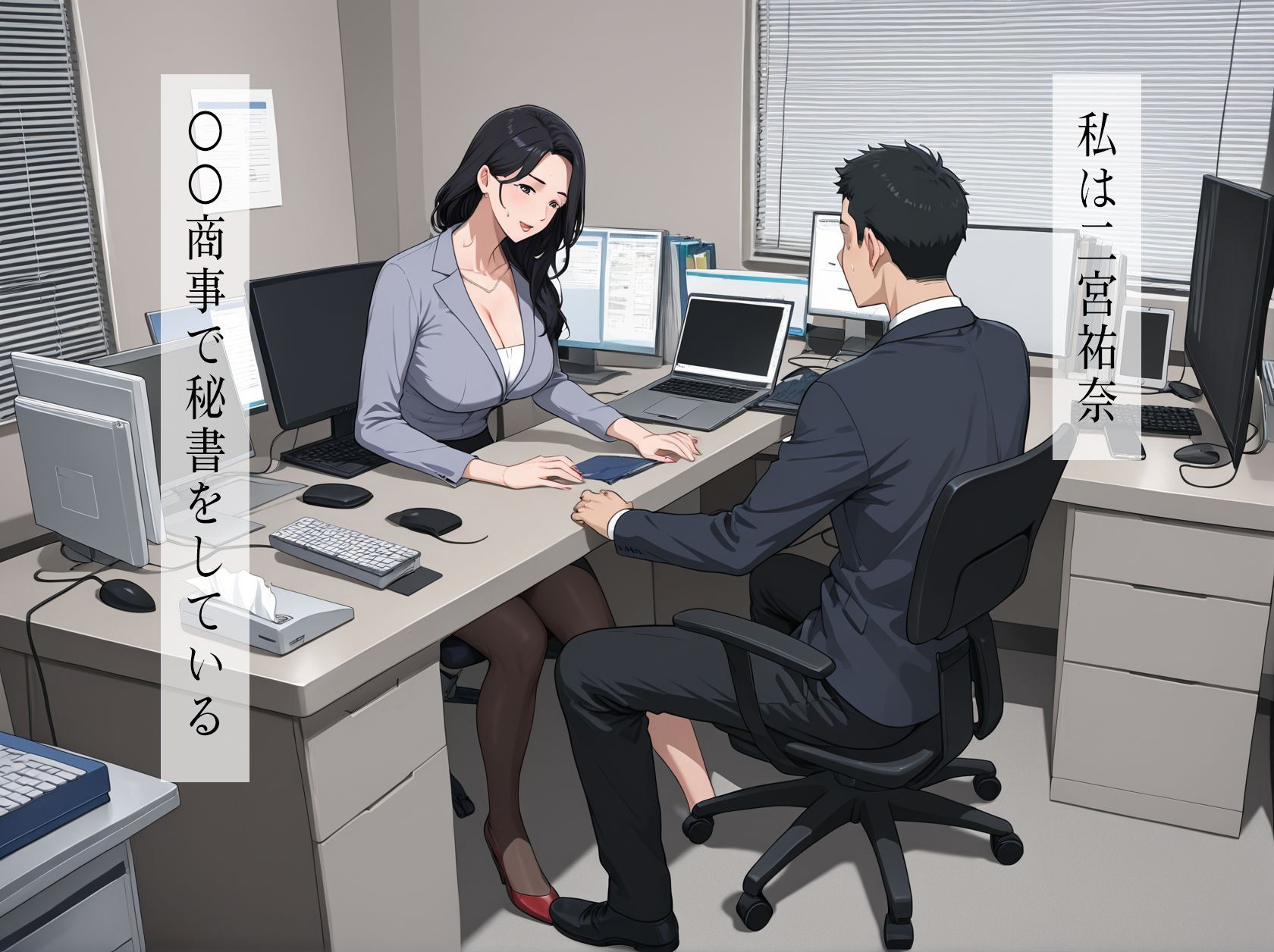 夜の秘書室  快楽残業 - サンプル画像 2