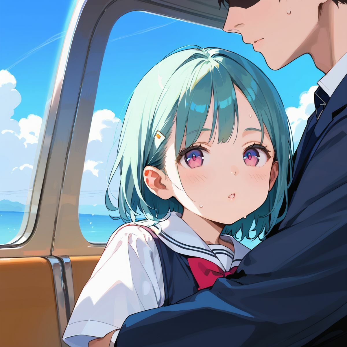 痴●で発情しちゃった巨乳女子校生02 - サンプル画像 5