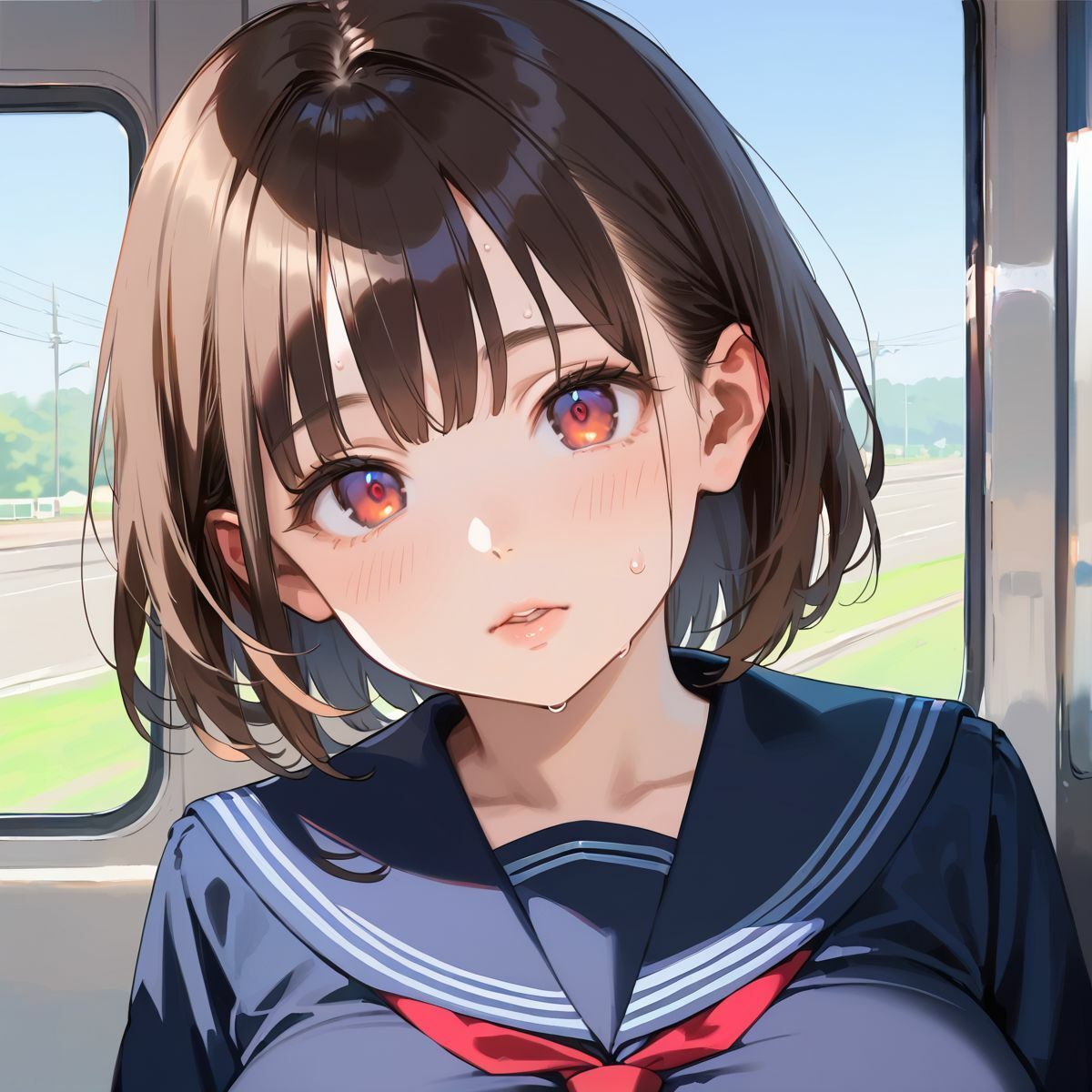 痴●で発情しちゃった巨乳女子校生03 - サンプル画像 9