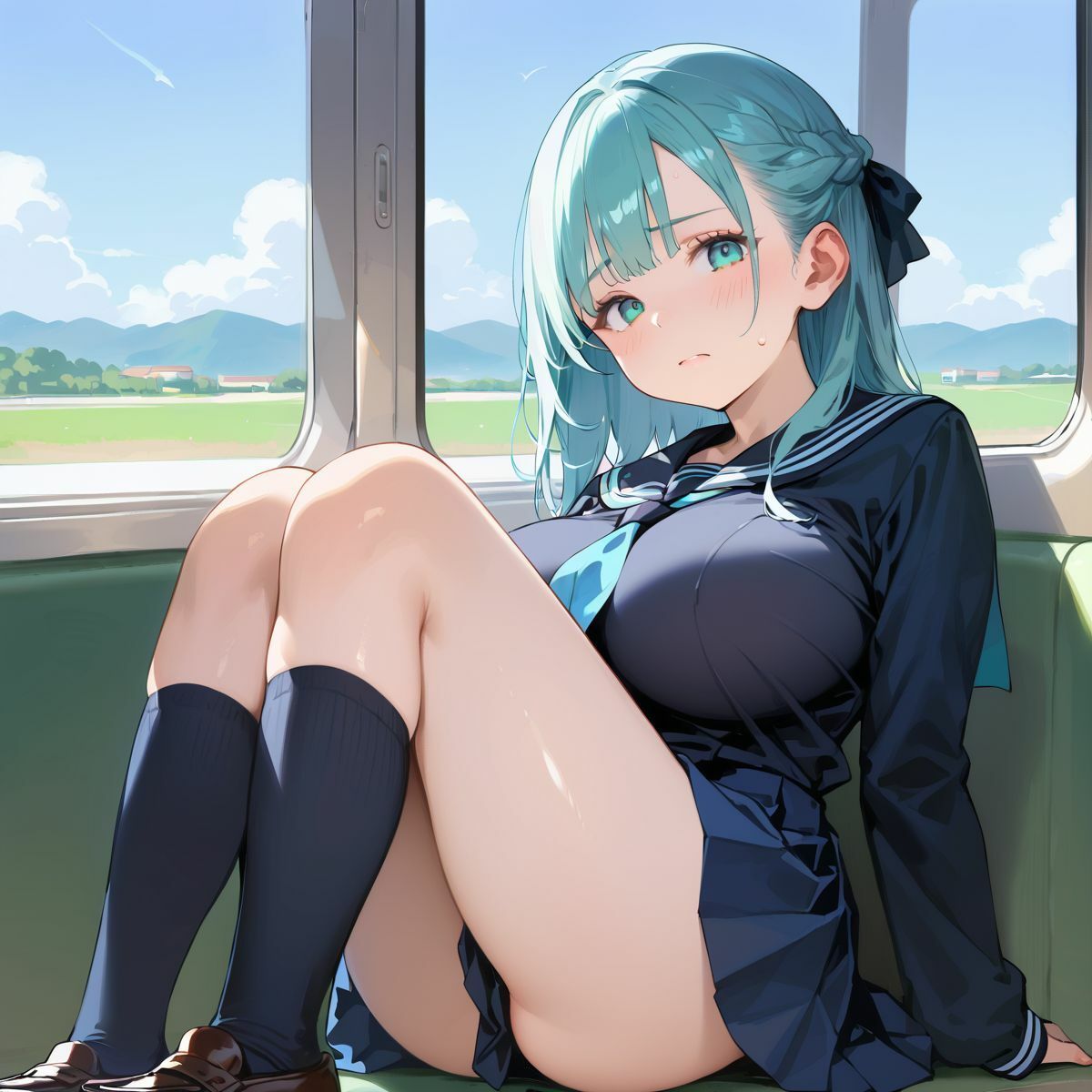 痴●で発情しちゃった巨乳女子校生04 - サンプル画像 4