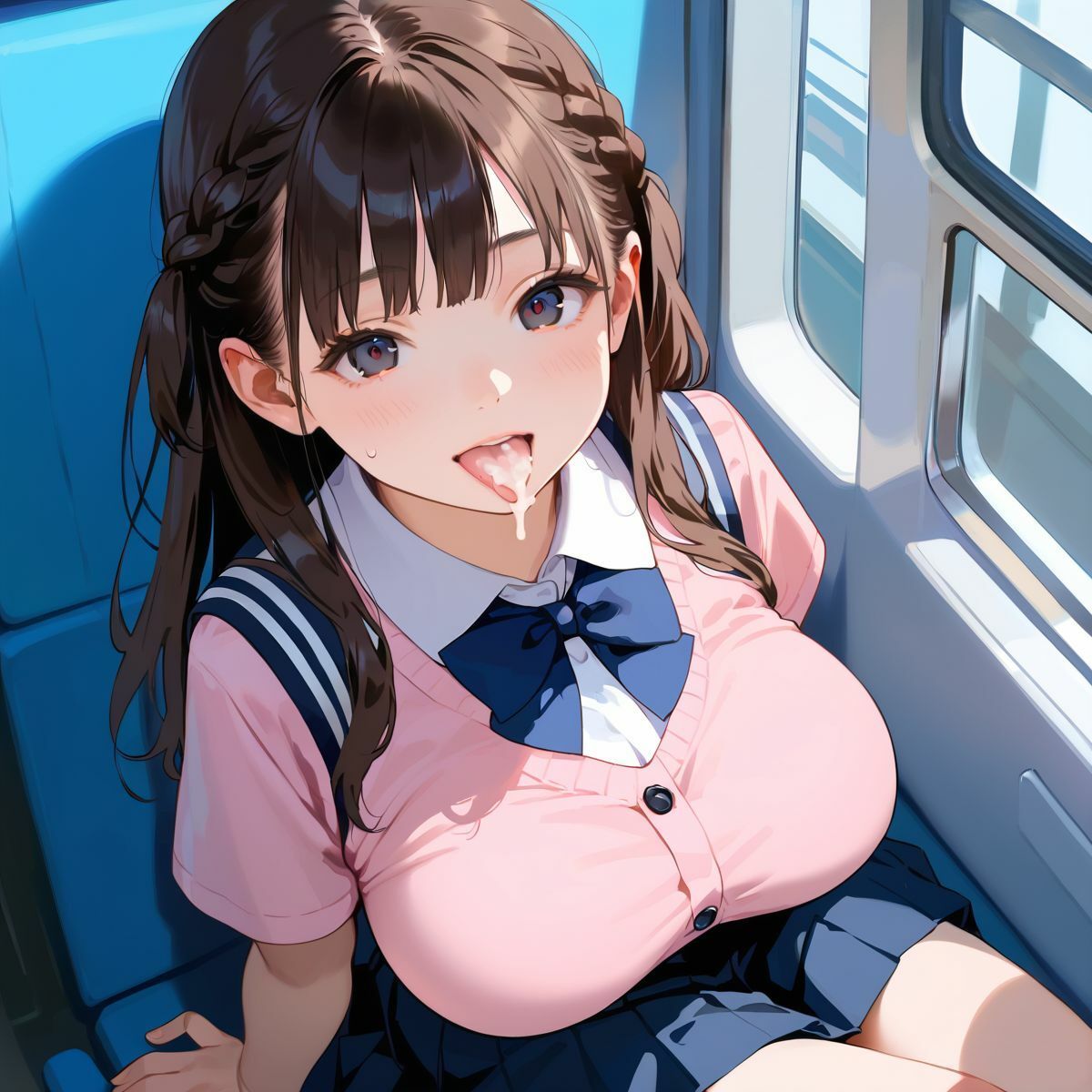 痴●で発情しちゃった巨乳女子校生04 - サンプル画像 9