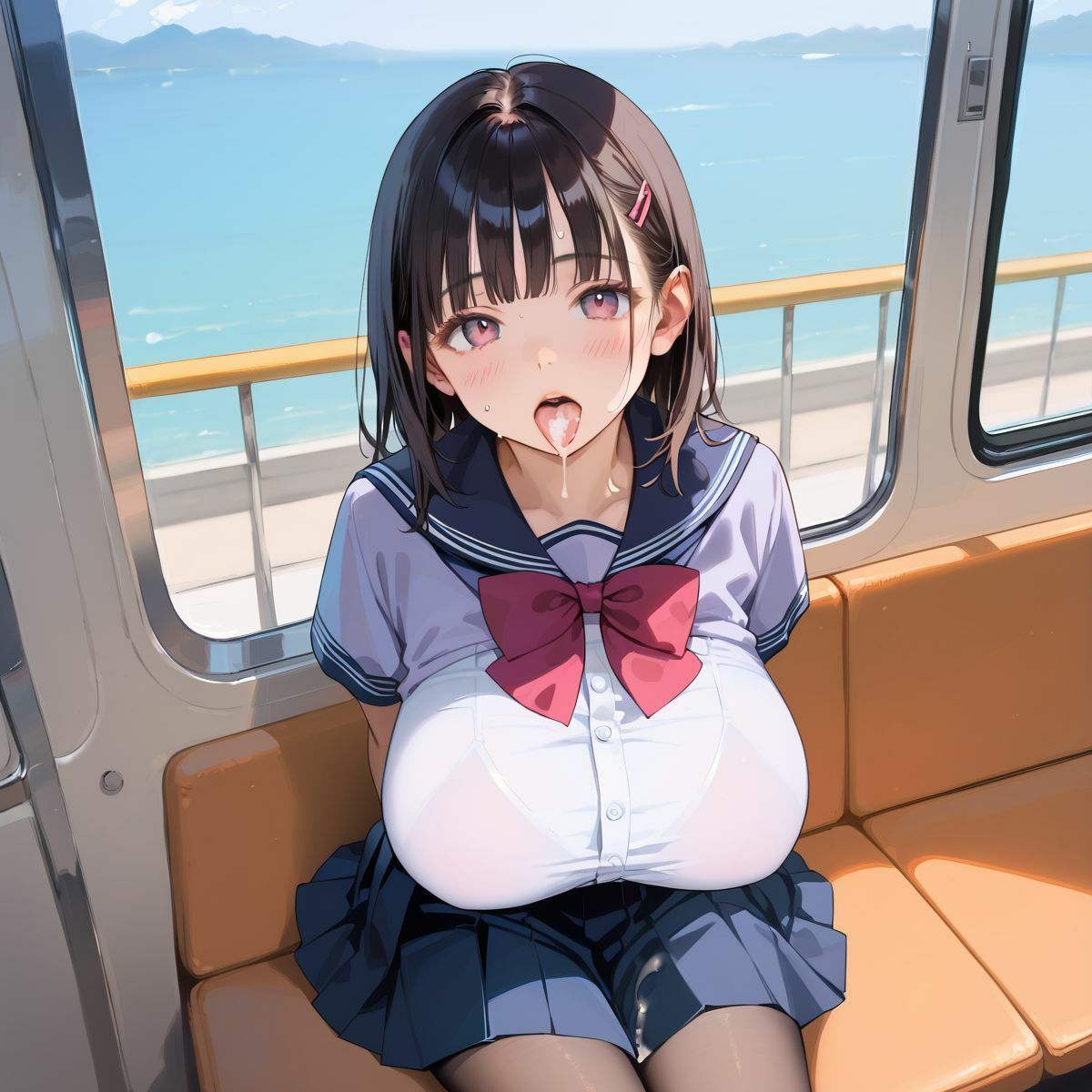 痴●で発情しちゃった巨乳女子校生04 - サンプル画像 10