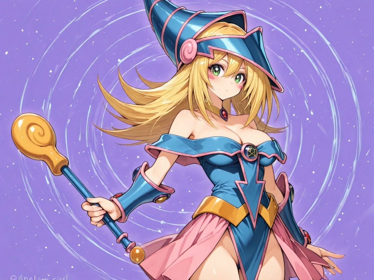 ブ〇ックマジシャンガールとイチャラブHイラスト集 - サンプル画像 1