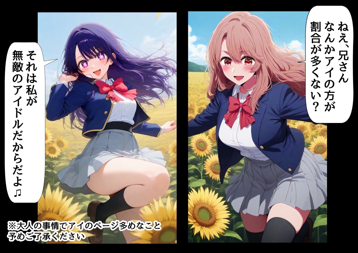 俺は大好きな星●アイ＆斉●ミヤコのお兄ちゃんになる《セリフ有りCG版》〜《馬並み巨根お兄ちゃんに転生》〜 - サンプル画像 7