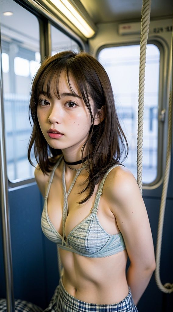 緊縛女子〇校生 - サンプル画像 7