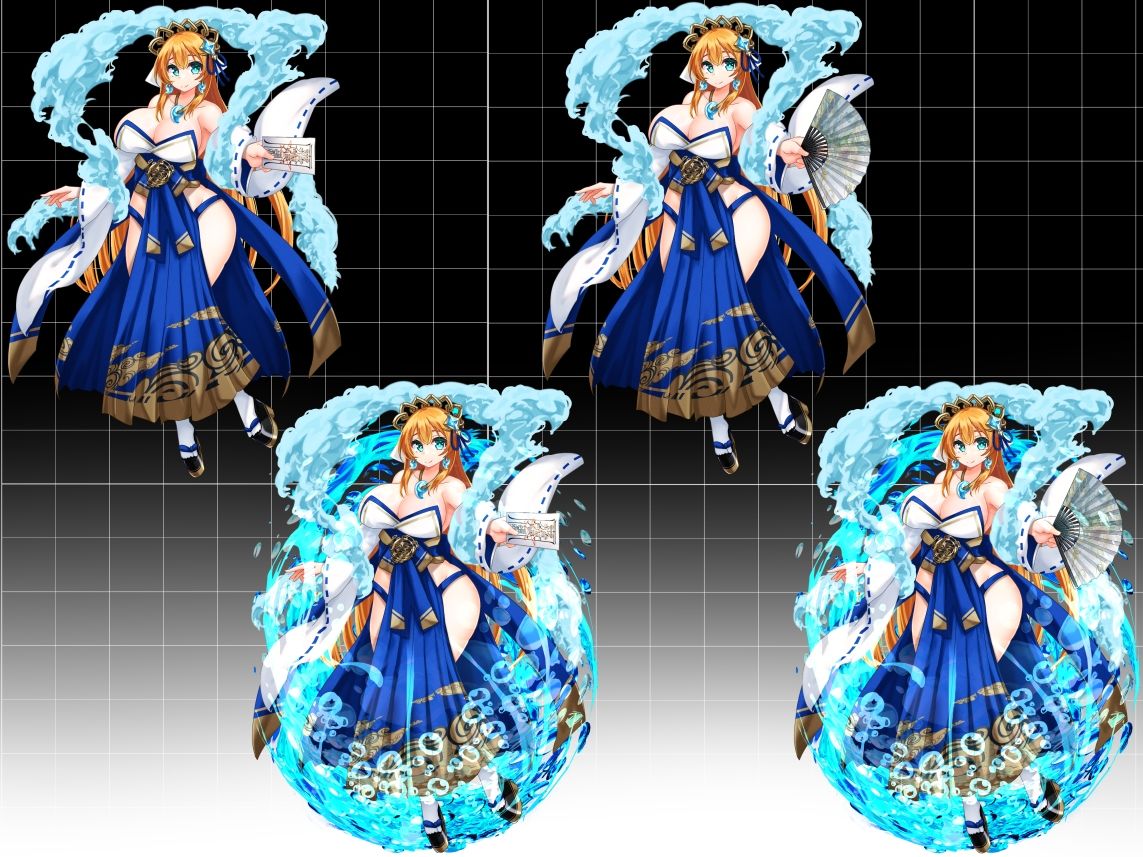 【立ち絵素材】水の巫女 - サンプル画像 4