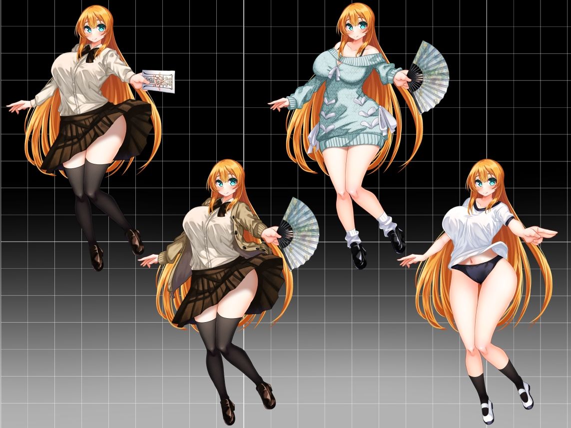 【立ち絵素材】水の巫女 - サンプル画像 6