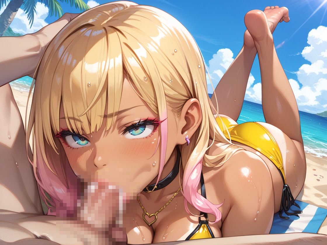 エロカワ爆乳ギャルをビーチでハメ倒し - サンプル画像 2