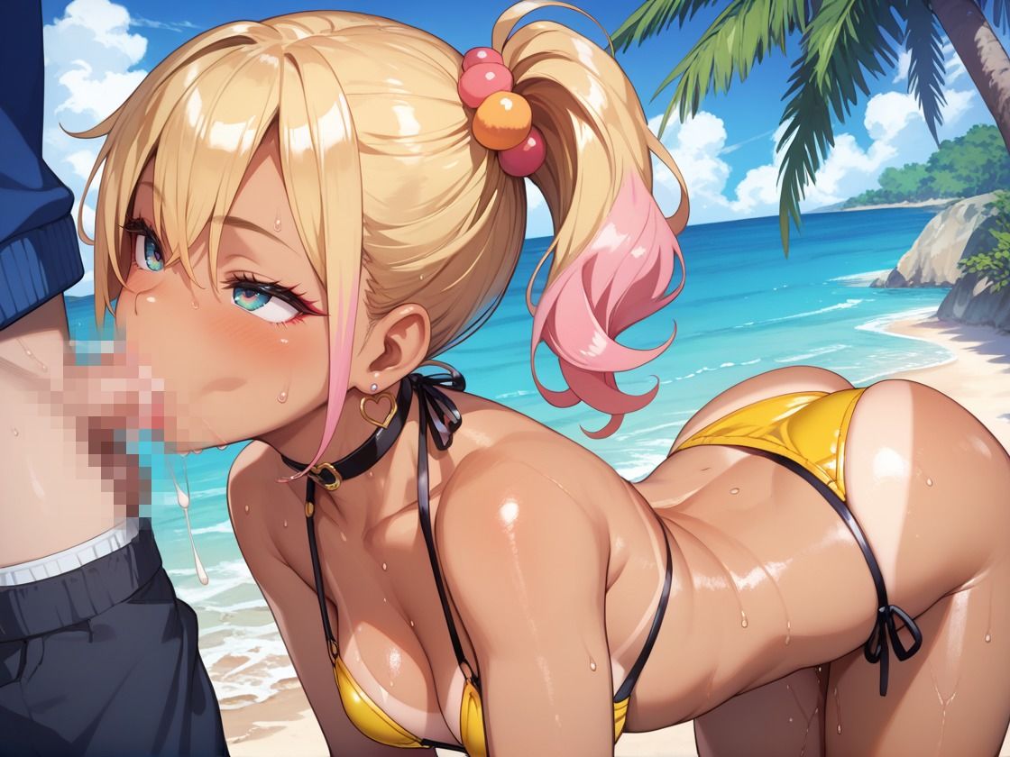 エロカワ爆乳ギャルをビーチでハメ倒し - サンプル画像 3