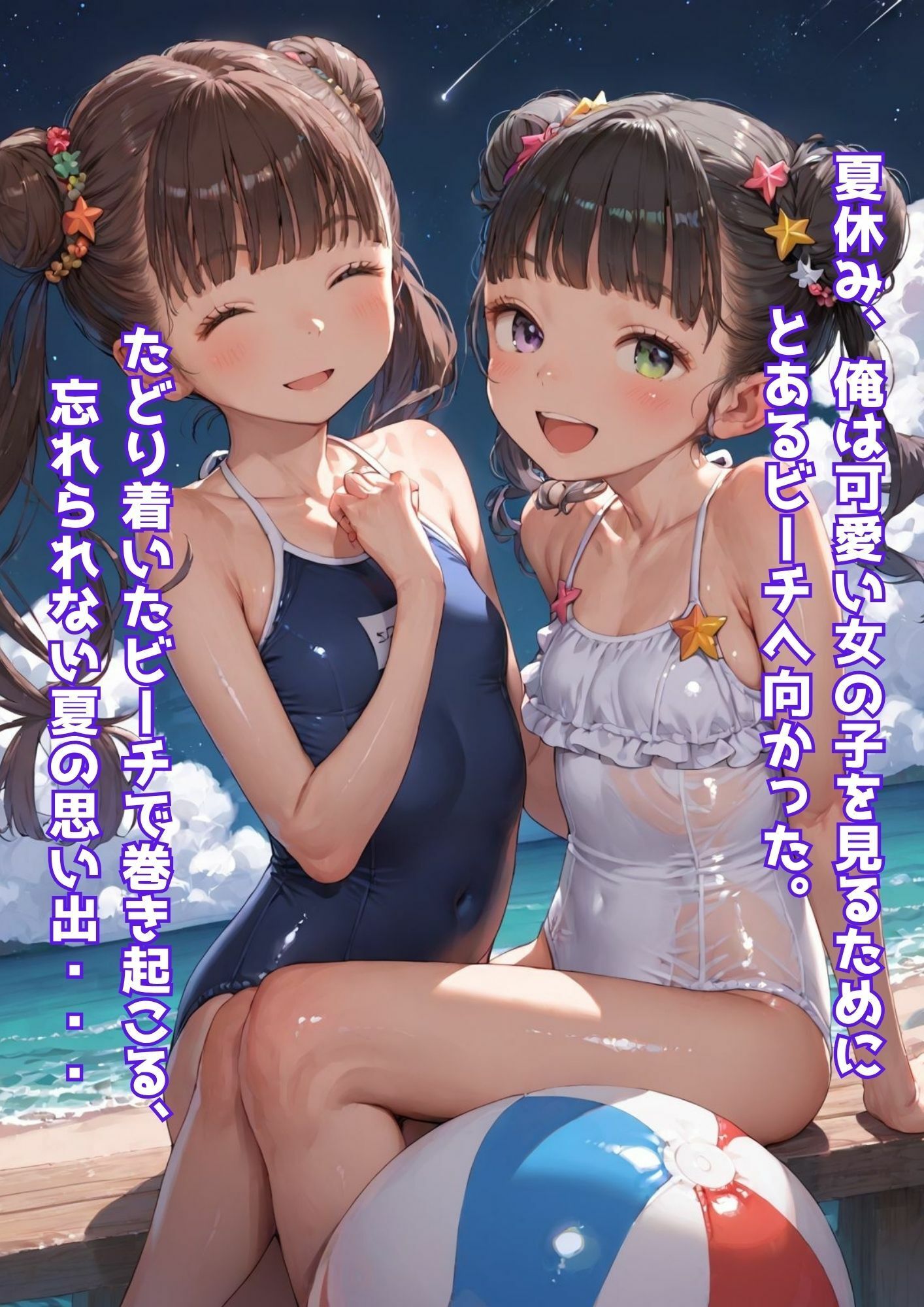 ちっぱい海物語 〜この夏、海の家で出会った少女たち〜 - サンプル画像 1