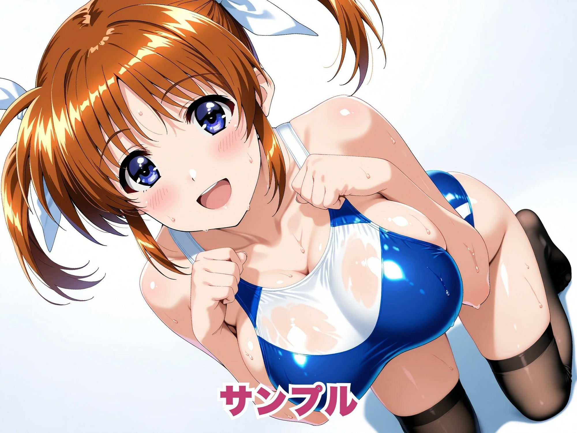 【魔法少女リ●カルなのは】高●なのは・競泳水着でプライベートレッスン - サンプル画像 4