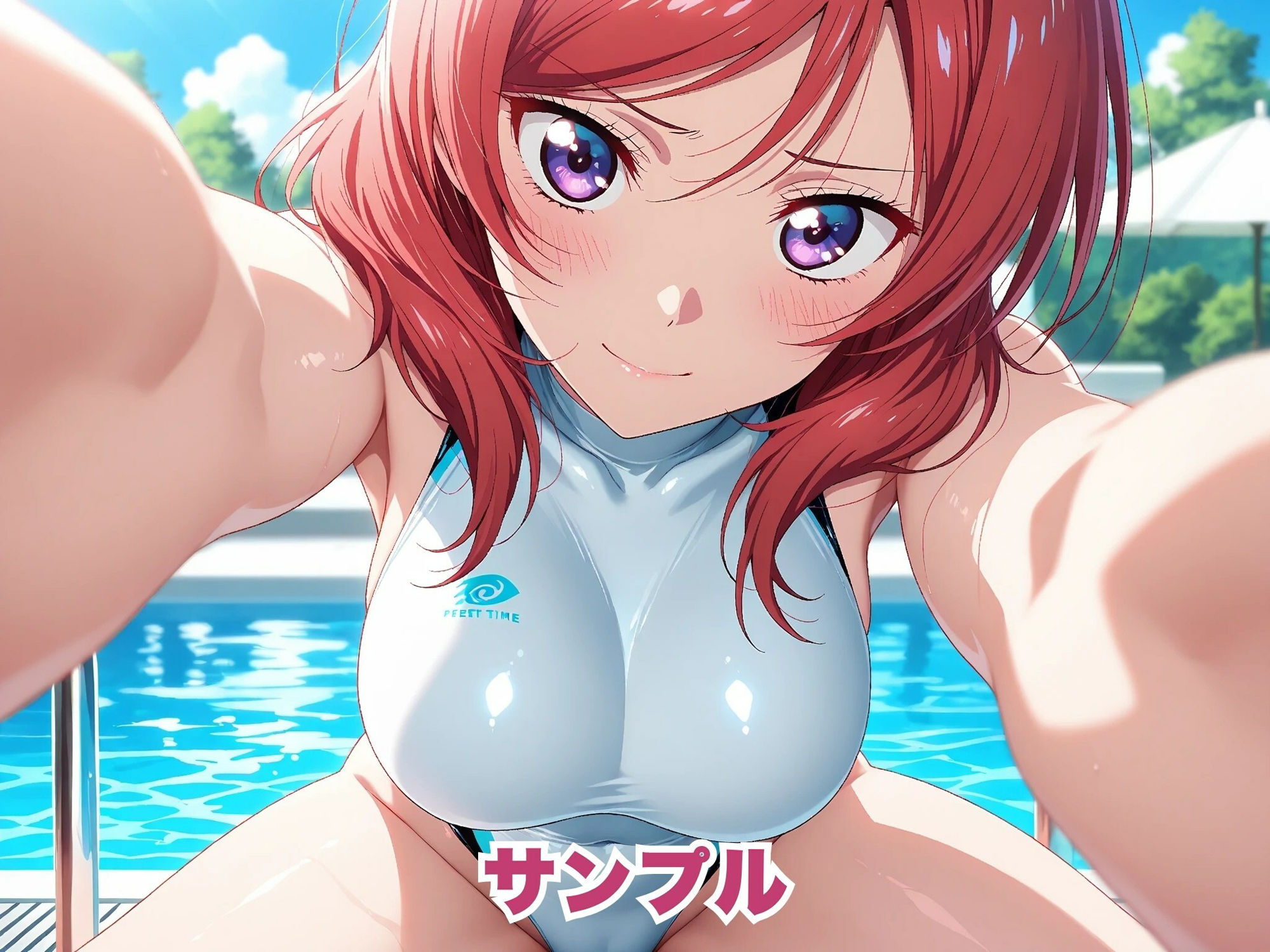 【ラ●ライブ/西●野真姫】お嬢様アイドル、スポンサーに堕とされる 〜競泳水着の個人撮影〜 - サンプル画像 5