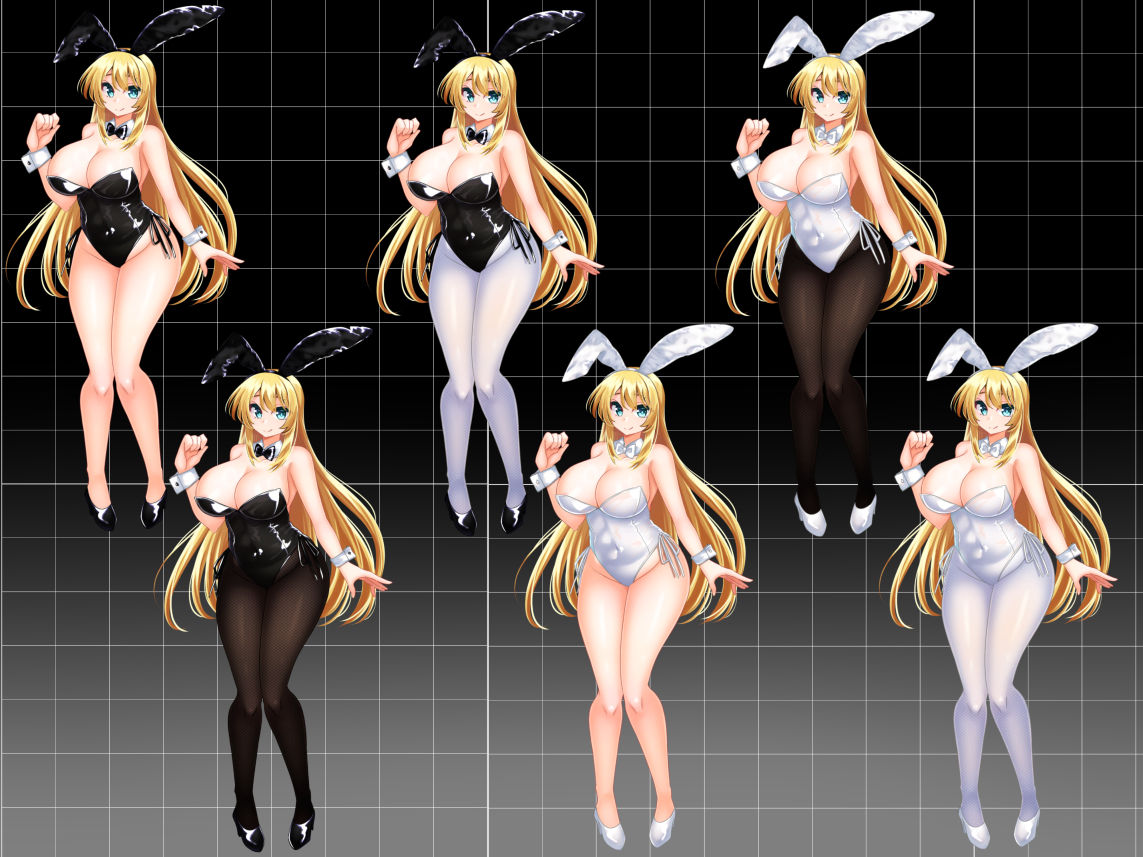 【立ち絵素材】カラーバニーガール - サンプル画像 3