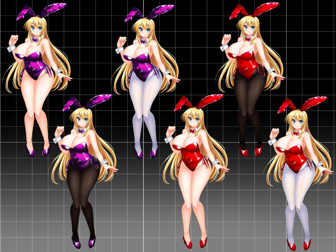【立ち絵素材】カラーバニーガール - サンプル画像 4