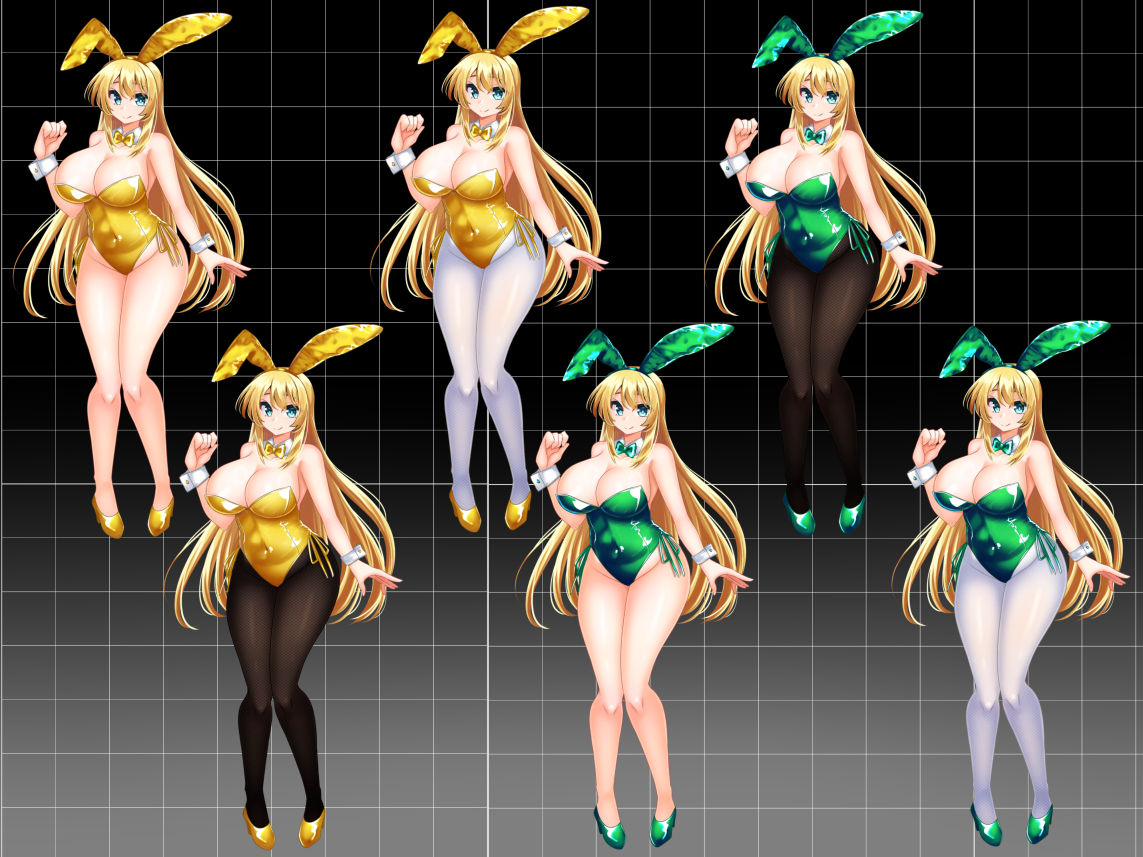 【立ち絵素材】カラーバニーガール - サンプル画像 6
