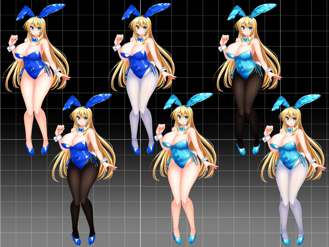 【立ち絵素材】カラーバニーガール - サンプル画像 7
