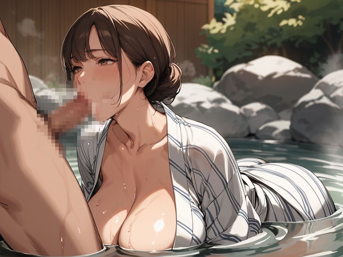 ドMな爆乳人妻とハメ倒し温泉旅行 - サンプル画像 2