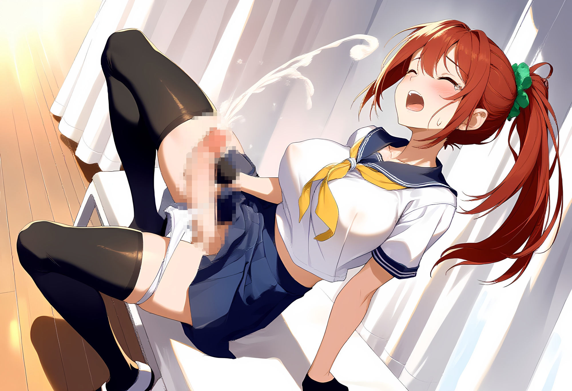 セーラー服美少女ふたなりレズのAICG集 1 - サンプル画像 4