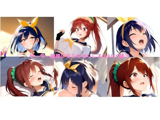 セーラー服美少女ふたなりレズのAICG集 1