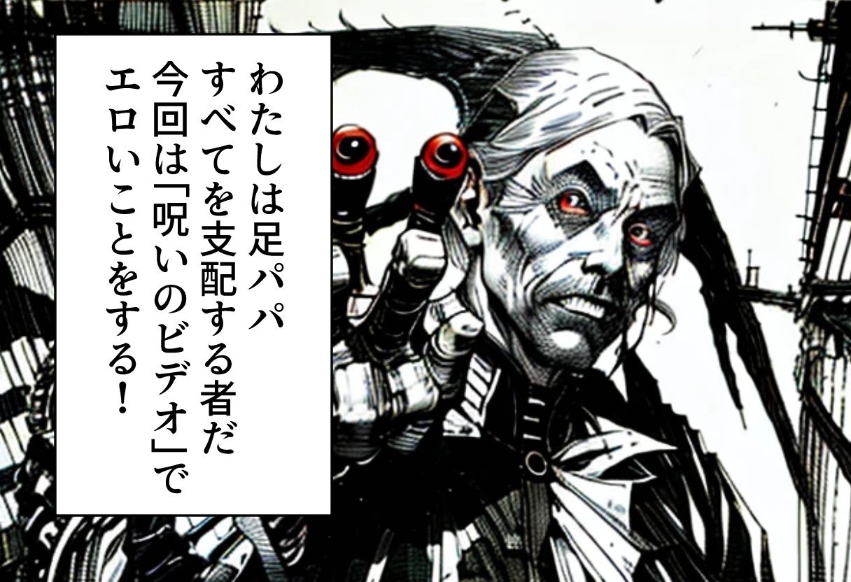 足パパがイク！  呪いのビデオ編 - サンプル画像 1