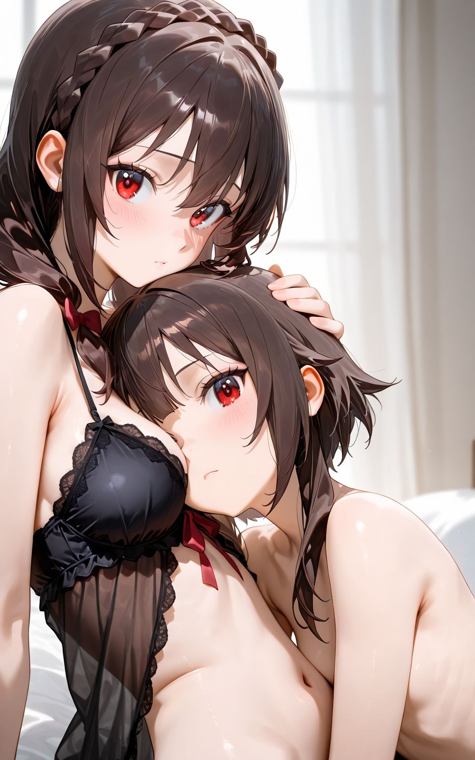 ゆ〇ゆん「キスってどんな感じなのかな？」め〇みんとお試し百合エッチして、カ〇マさんと3Pして精子の味を覚えました。 - サンプル画像 7
