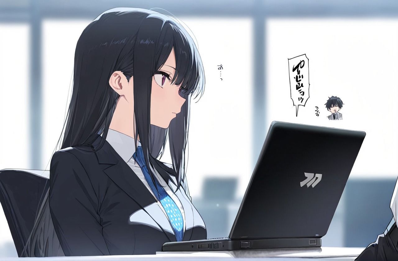 同僚のシゴデキ後輩と残業セックス - サンプル画像 1