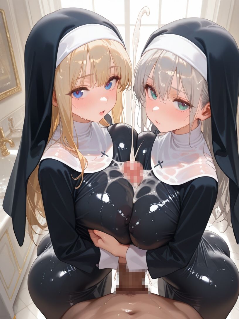 巨乳シスターとハーレムエッチ3 - サンプル画像 5