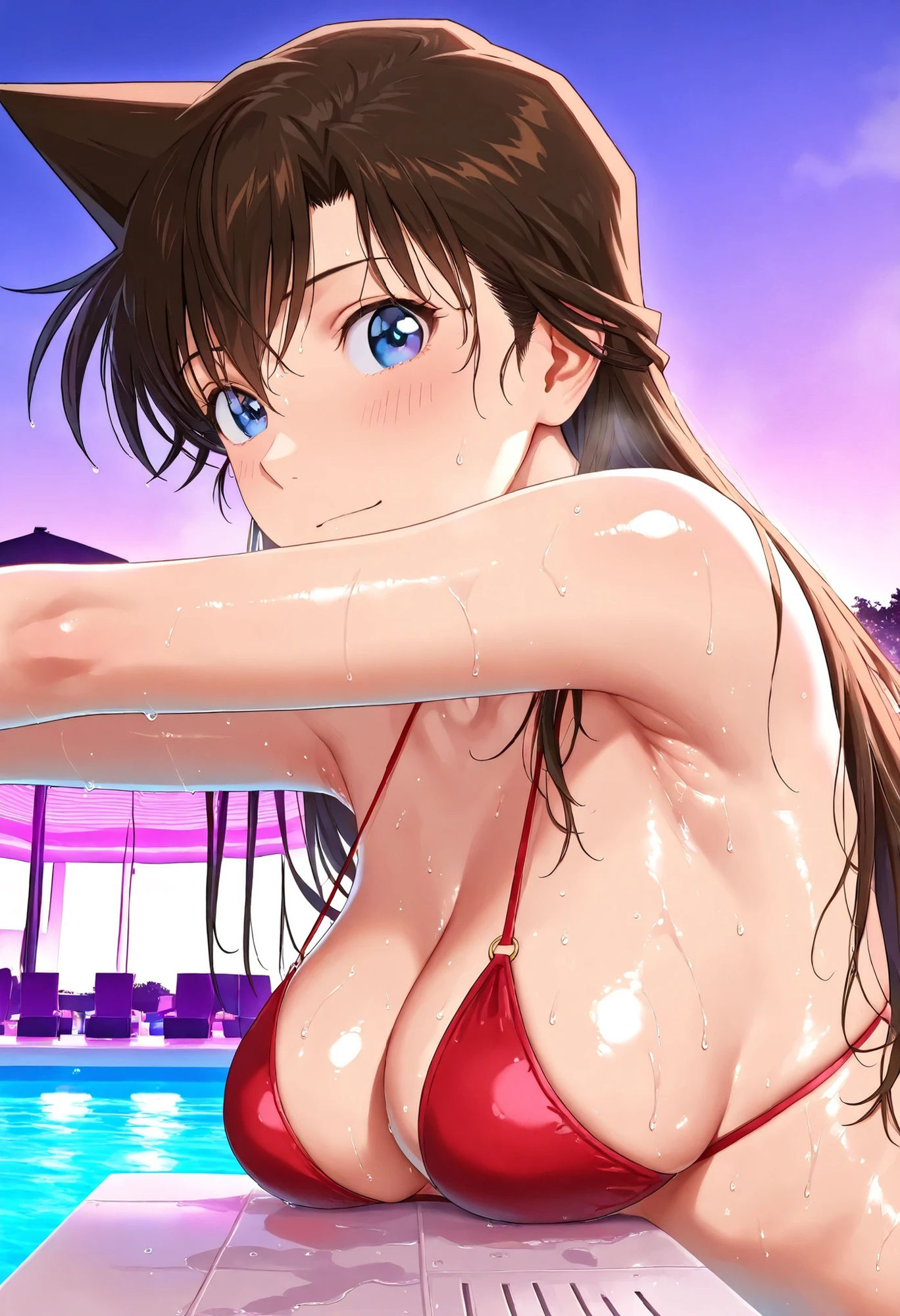 毛〇蘭  ビキニでおじさんとえっち - サンプル画像 2