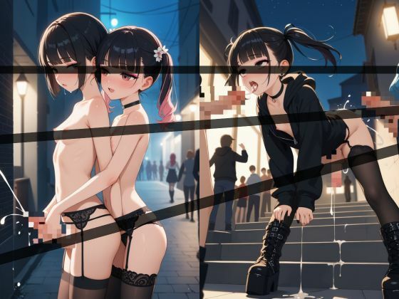 おちんちん付美少女がセフレになったのでコスプレさせてハメ撮りして写真集作ってみた件 イラスト地雷系ver. 総集編VOL.1＋2 - サンプル画像 5