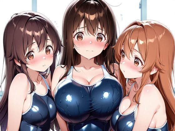 スク水 水泳部に中出し - サンプル画像 1