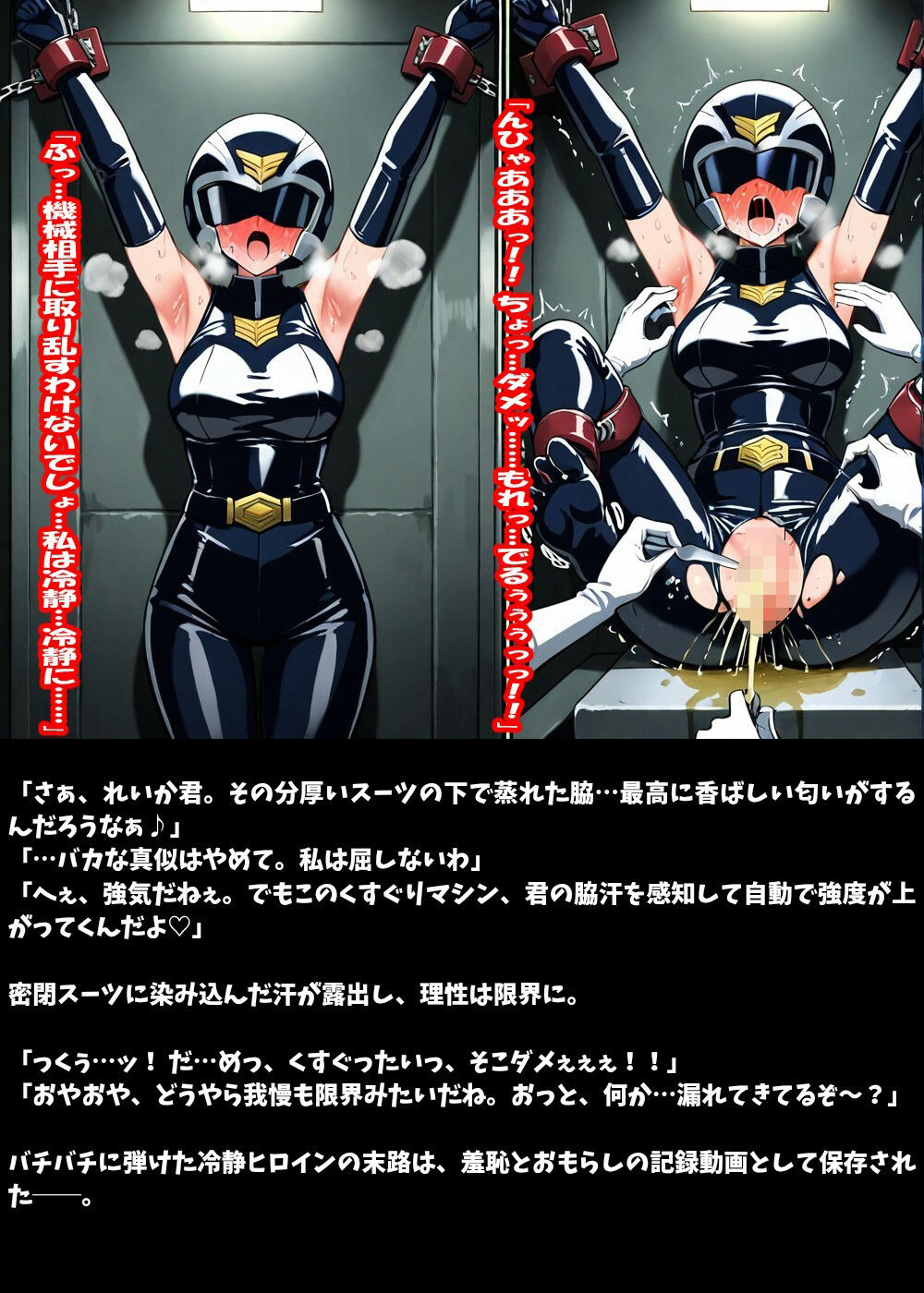 即落ち戦隊ヒロイン！拘束くすぐりで即崩壊30連発 - サンプル画像 1