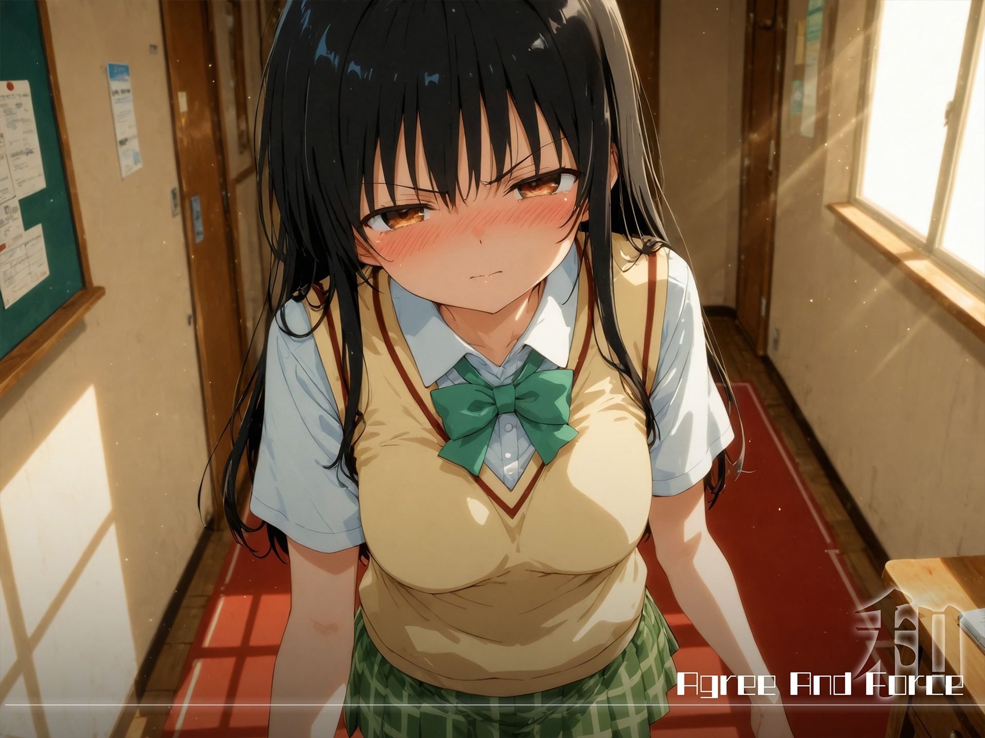 和と強 -学園とらぶる- 古手●唯 - サンプル画像 1