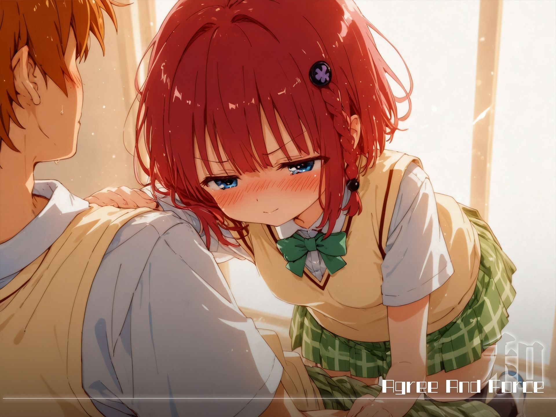 和と強 -学園とらぶる- 黒●芽亜 - サンプル画像 1