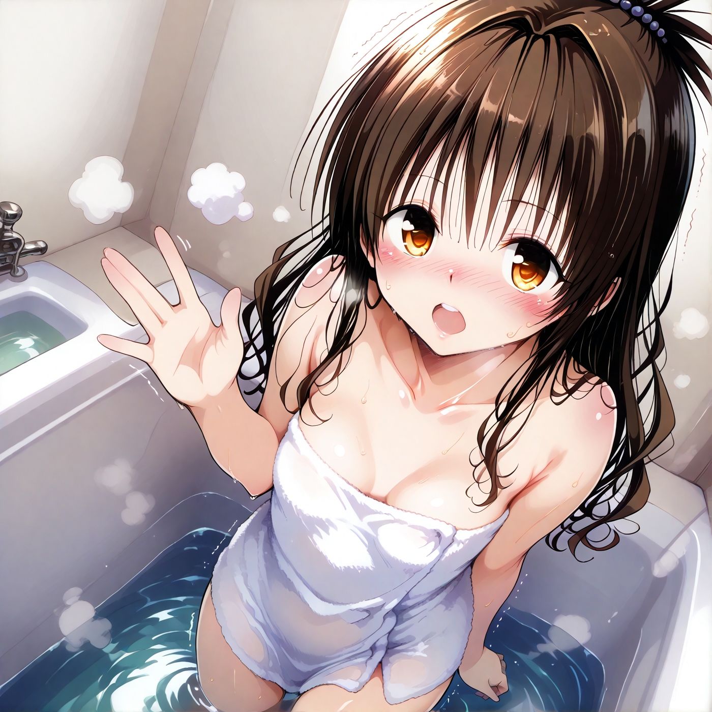 結○美柑とお風呂で - サンプル画像 1