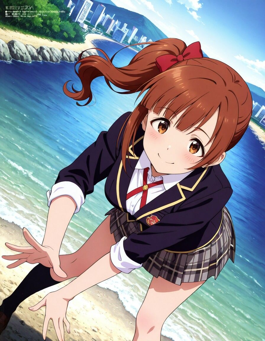 デレマス 五十嵐響子 制服 おま〇こクパァ オナニー クンニ 潮吹き - サンプル画像 1