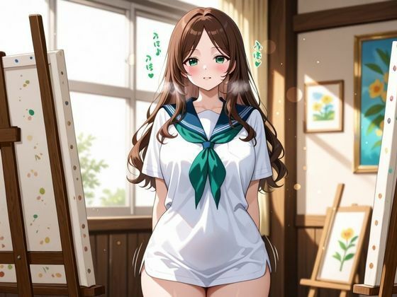 パンミセ学園【美術部編】〜女子校生が描かれたヌード射精大会〜 - サンプル画像 3