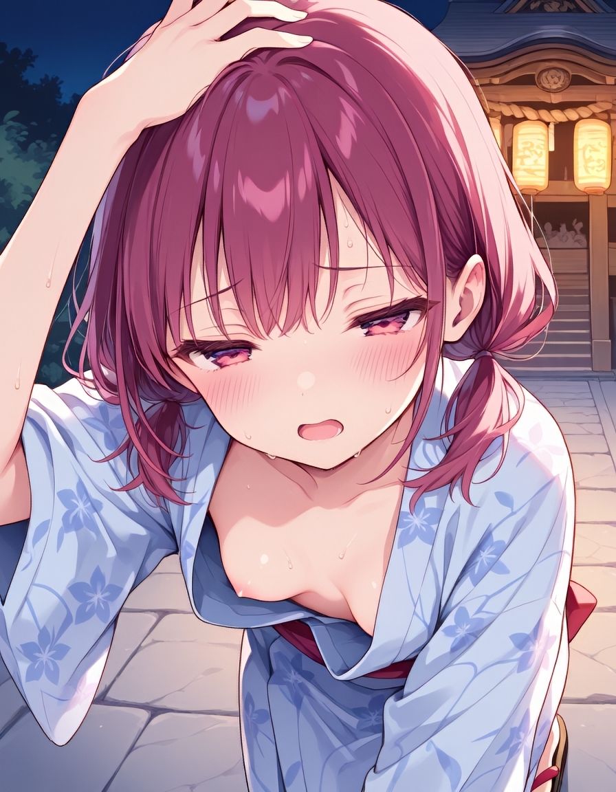 『えっちなカノジョと、ひみつのなつやすみ。vol.1』〜浴衣カノジョと、花火のあとで 〜 - サンプル画像 2