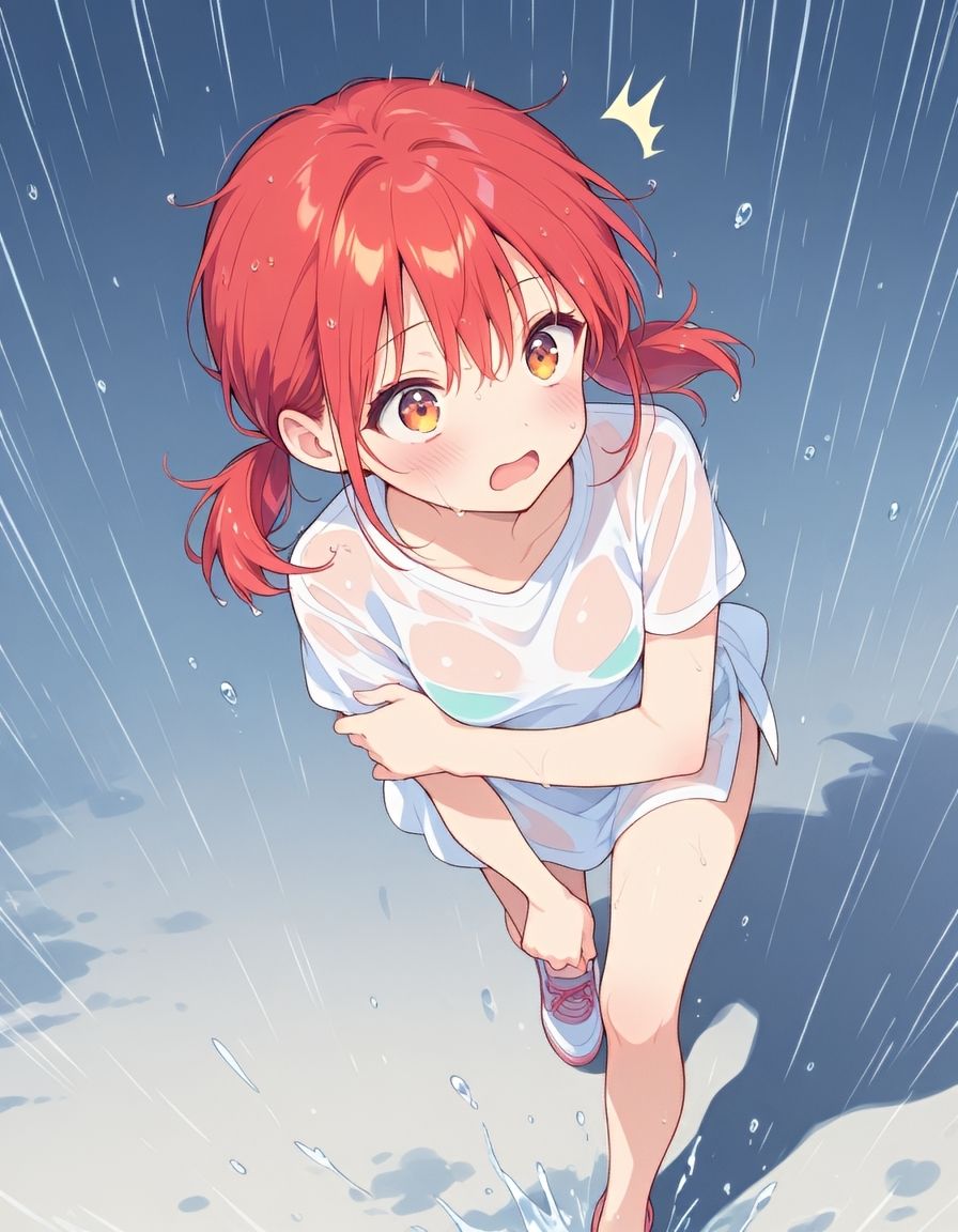 『えっちなカノジョと、ひみつのなつやすみ。vol.2』〜びしょ濡れカノジョと、雨宿りえっち 〜 - サンプル画像 2