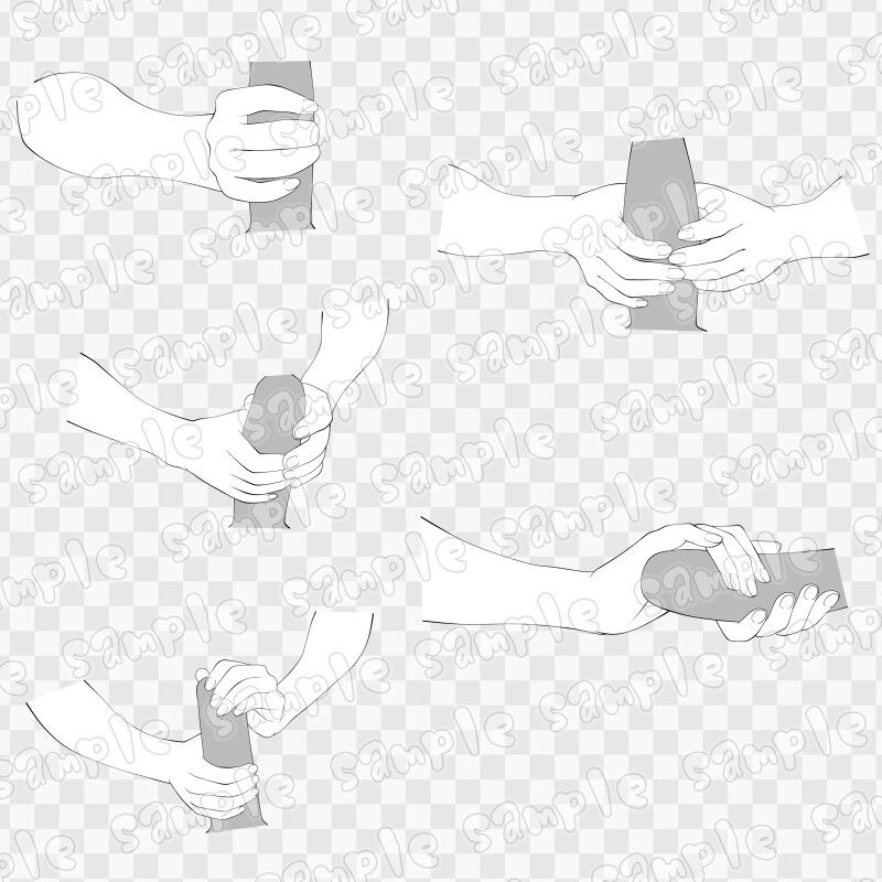 線画素材集［手］6 - サンプル画像 1