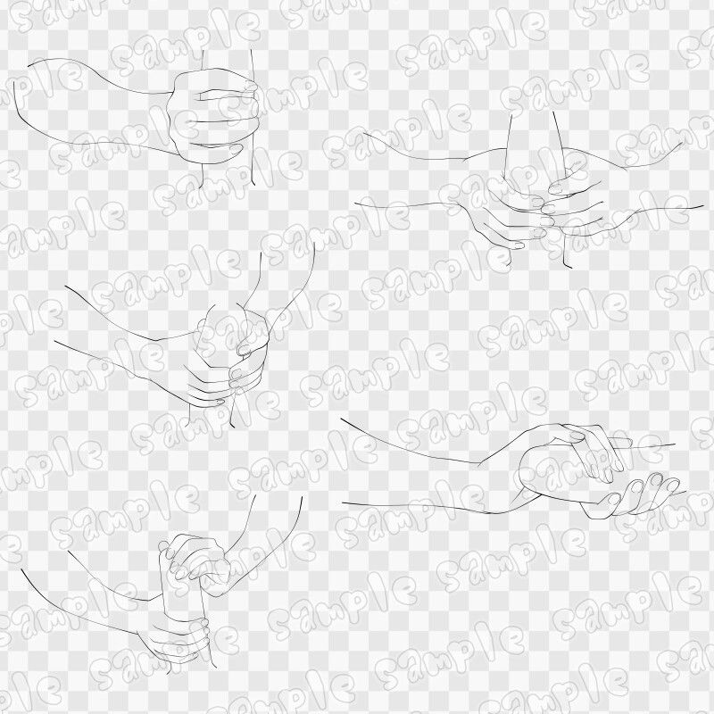 線画素材集［手］6 - サンプル画像 3