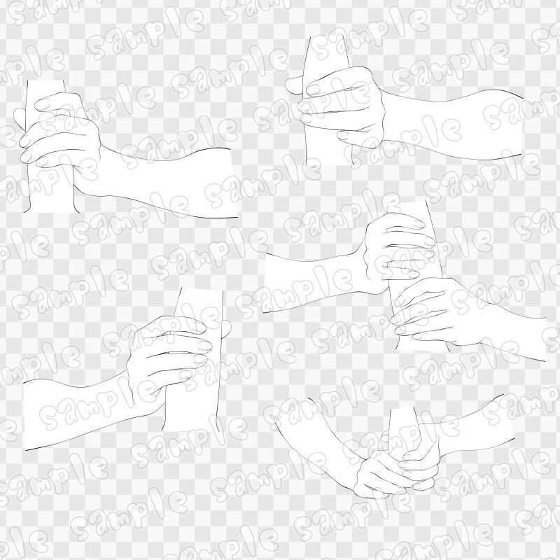 線画素材集［手］7 - サンプル画像 2