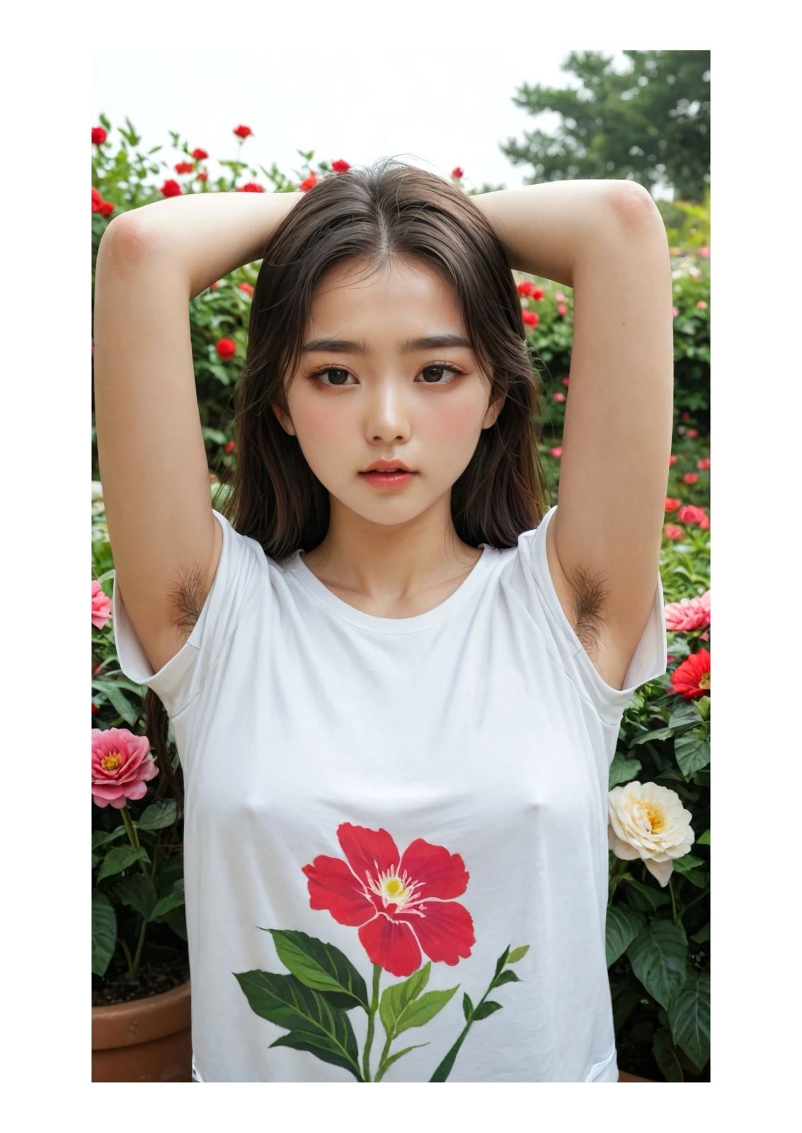 わたしたち剃ってません  リアルAI写真集 - サンプル画像 1