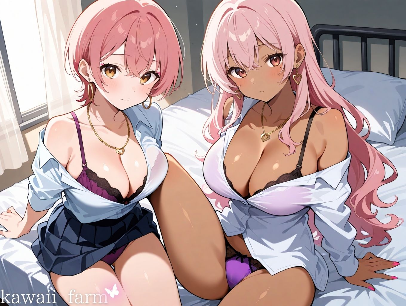性欲まみれ   ギャル姉妹ver. - サンプル画像 1
