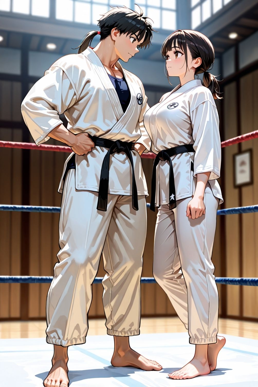 黒帯娘を力づくでものにする - サンプル画像 2