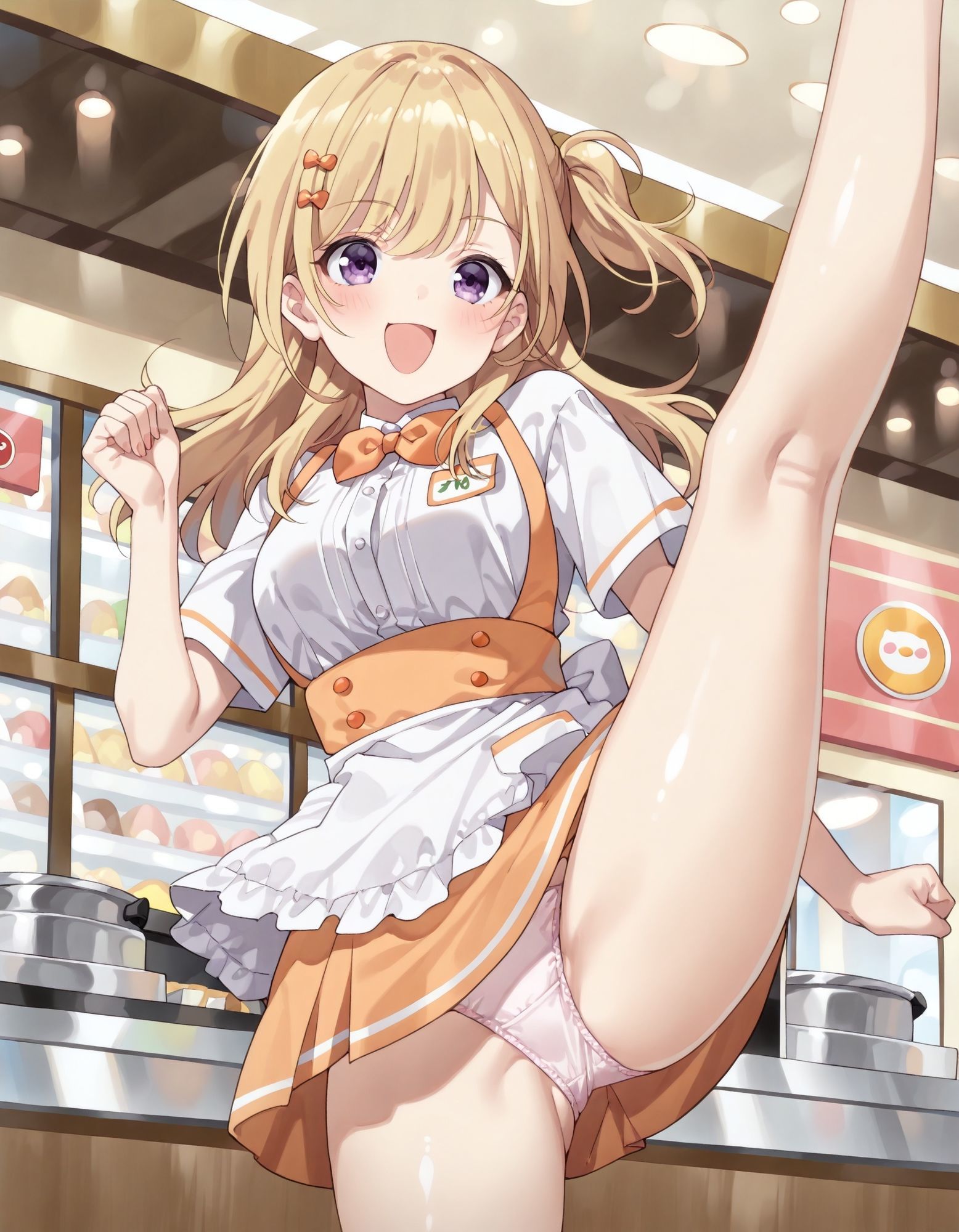 〇ななのパンチラ〜ウェイトレス編〜 - サンプル画像 8