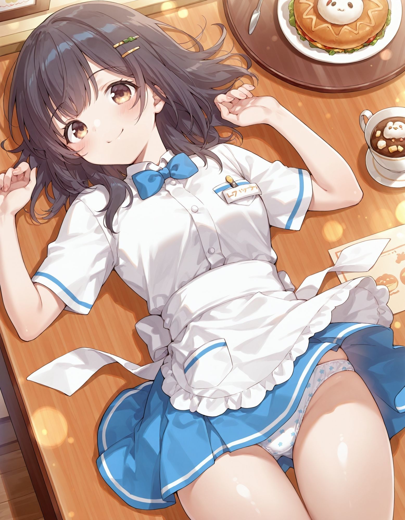 河〇まこのパンチラ〜ウェイトレス編〜 - サンプル画像 1