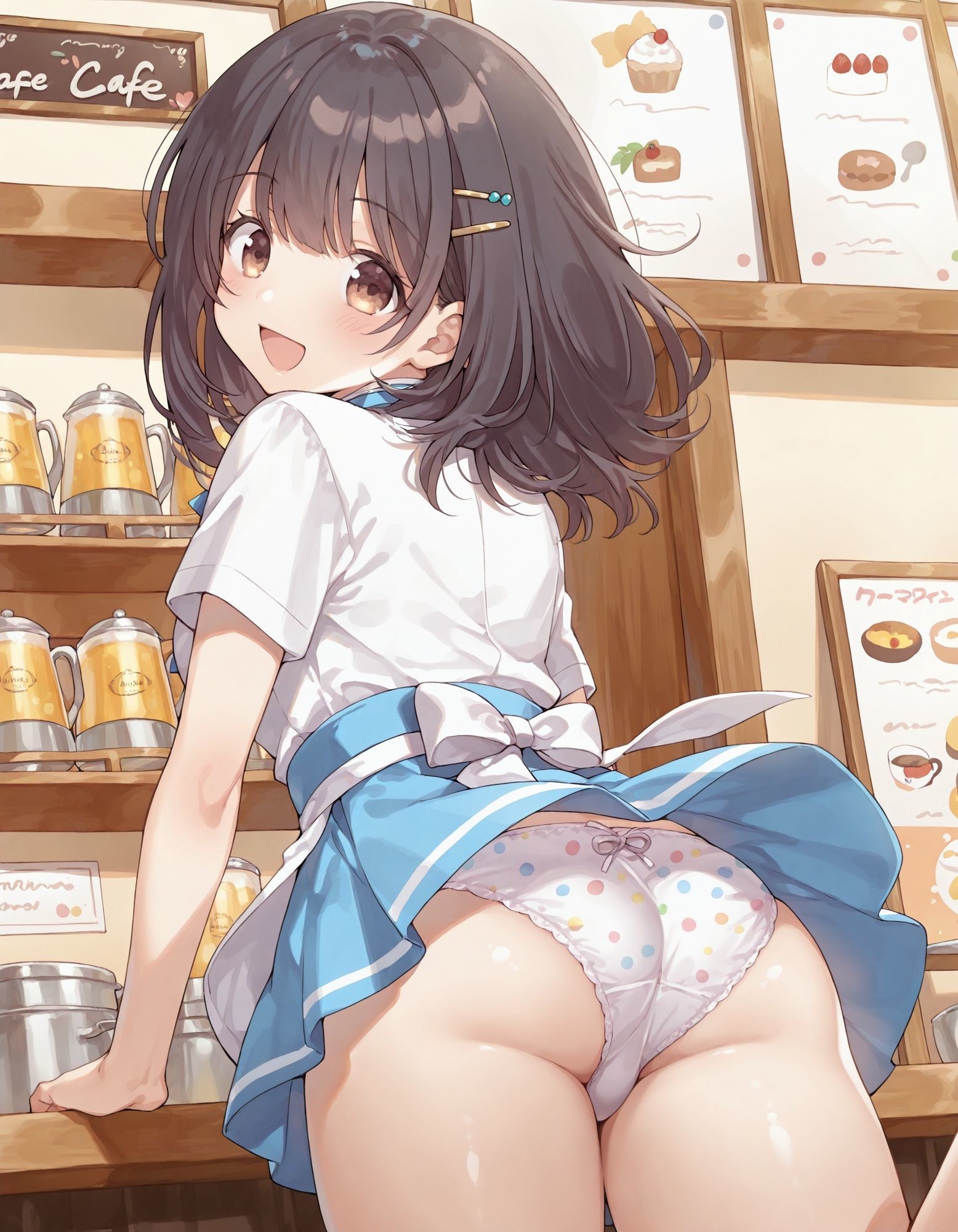 河〇まこのパンチラ〜ウェイトレス編〜 - サンプル画像 4